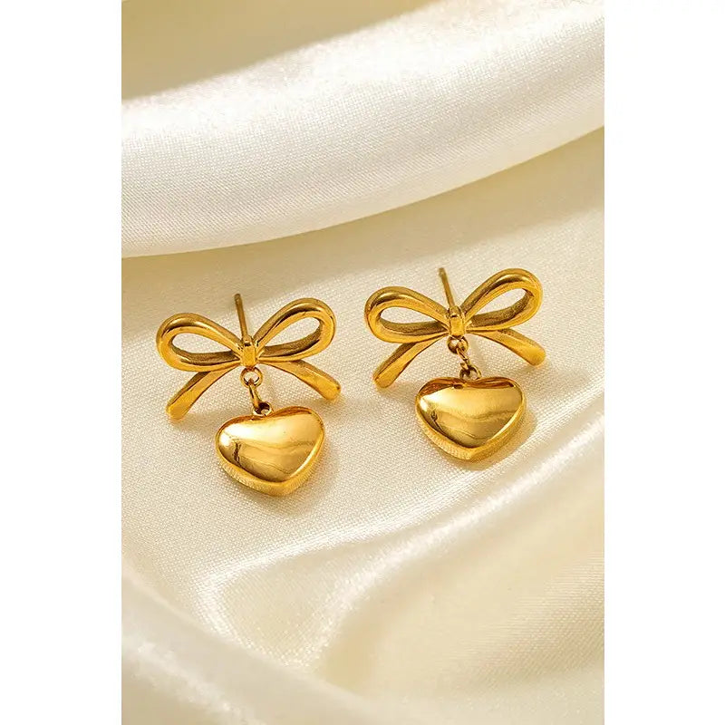 18K Heart Earrings