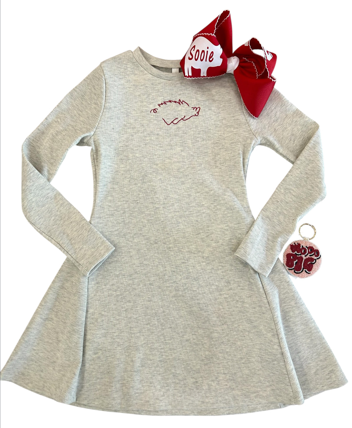 Cotton Rib Flare Mini Dress