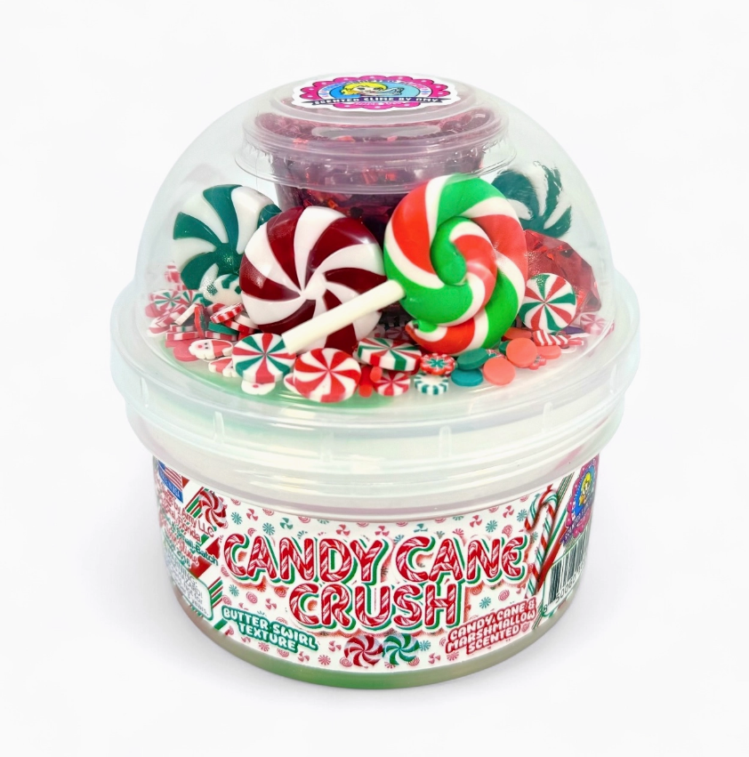 Candy Cane Cloud Dough