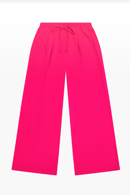 Cerise Cotton Fleece Pant