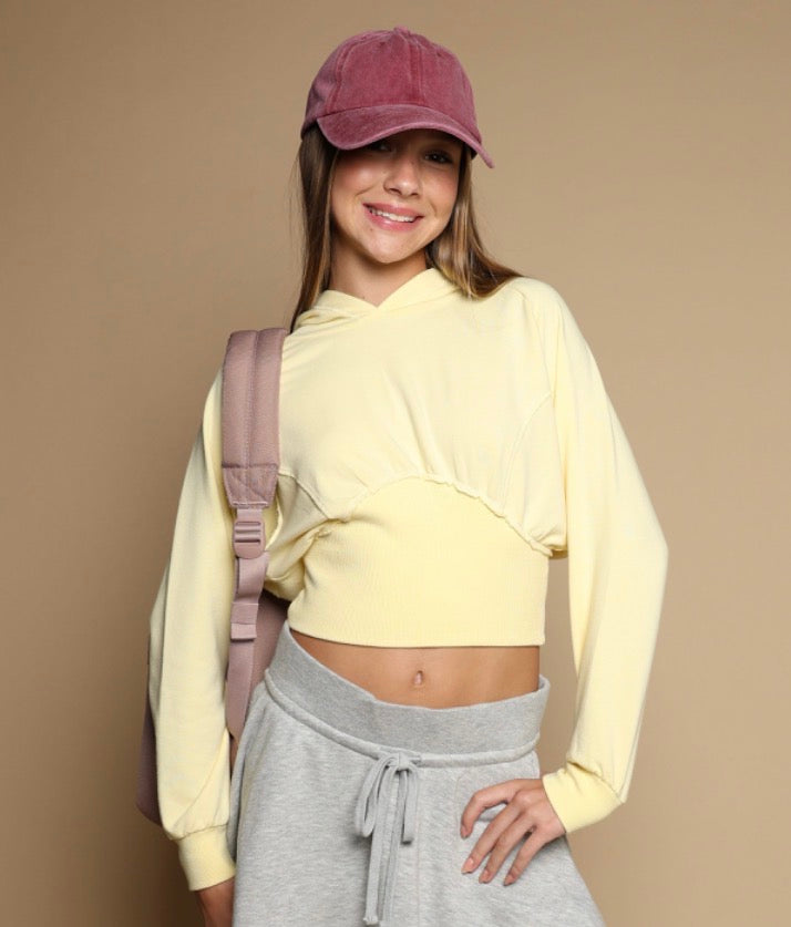 French Terry Dolman Sleeve Hoodie