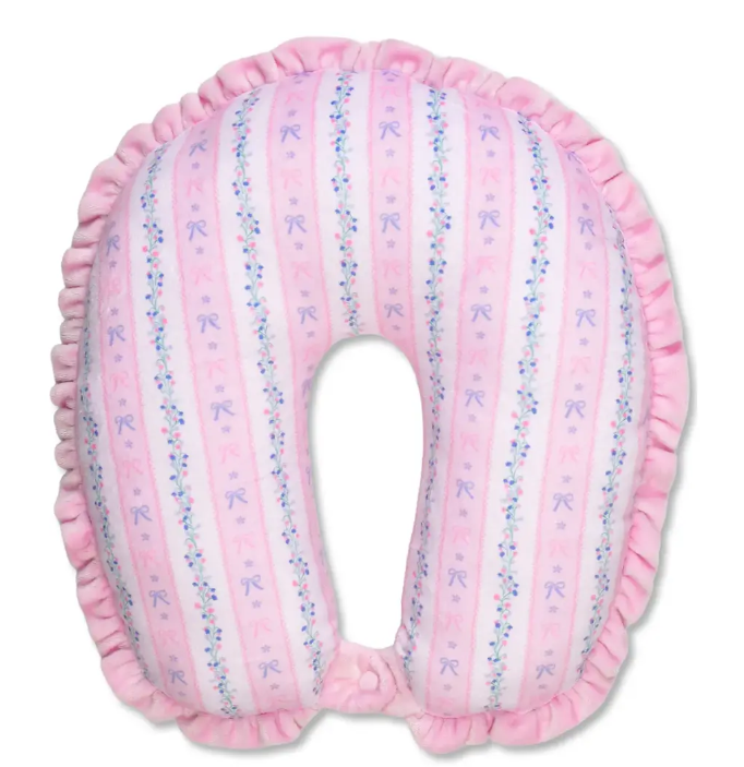 Floral Stripes Neck Pillow