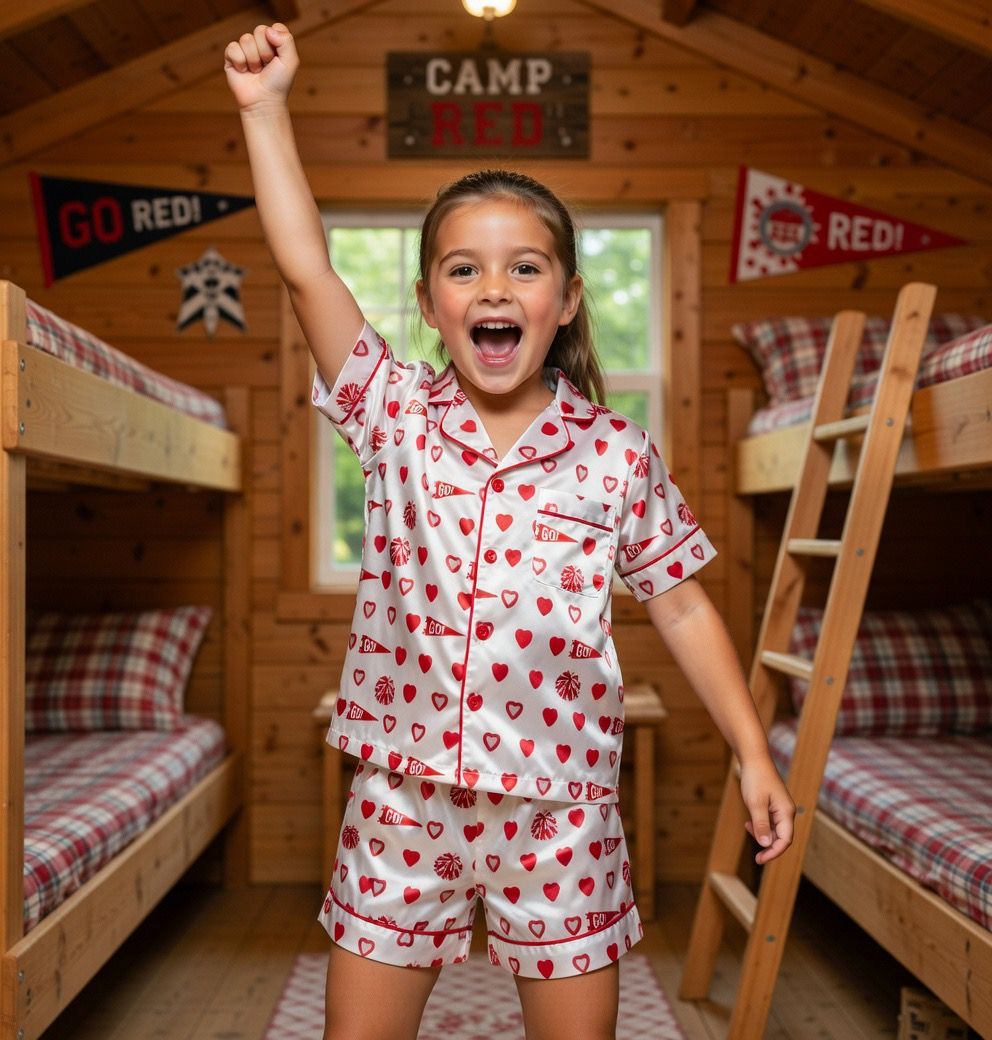 Go Red Satin Loungewear