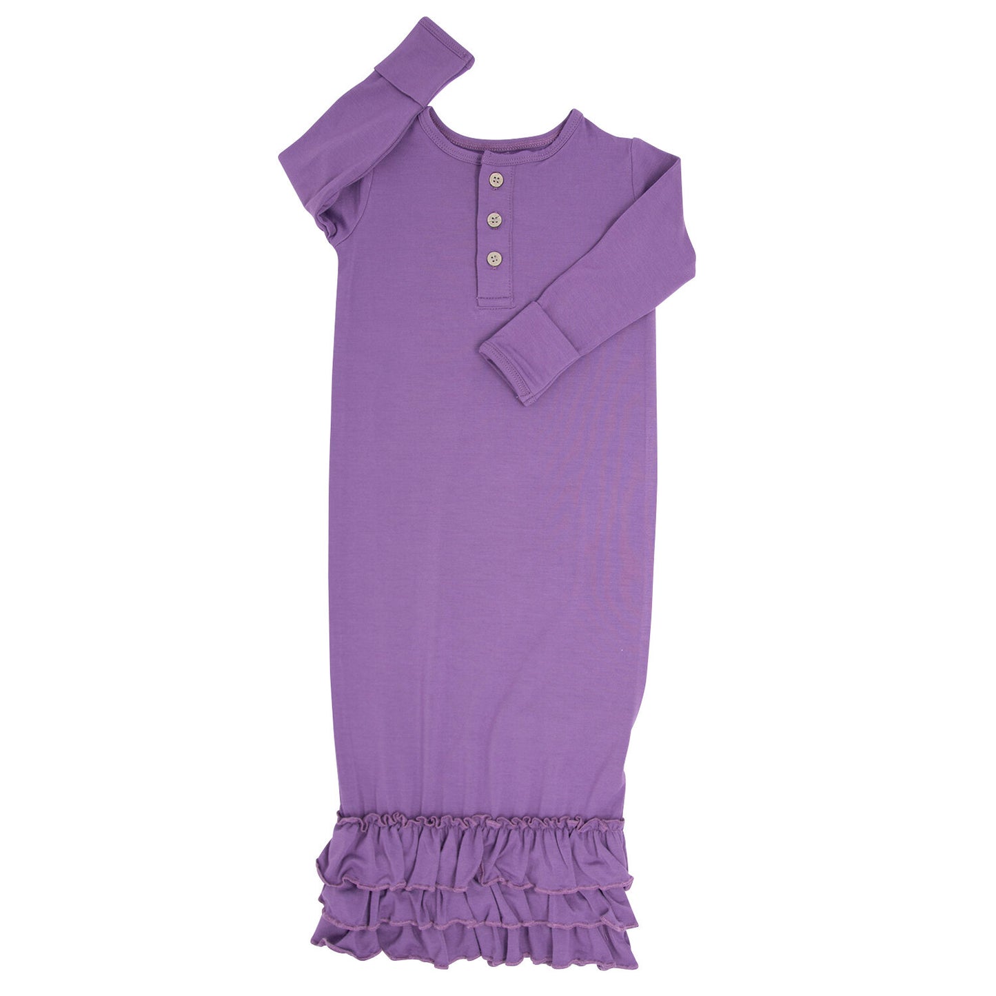 Grape Jelly Ruffle Gown