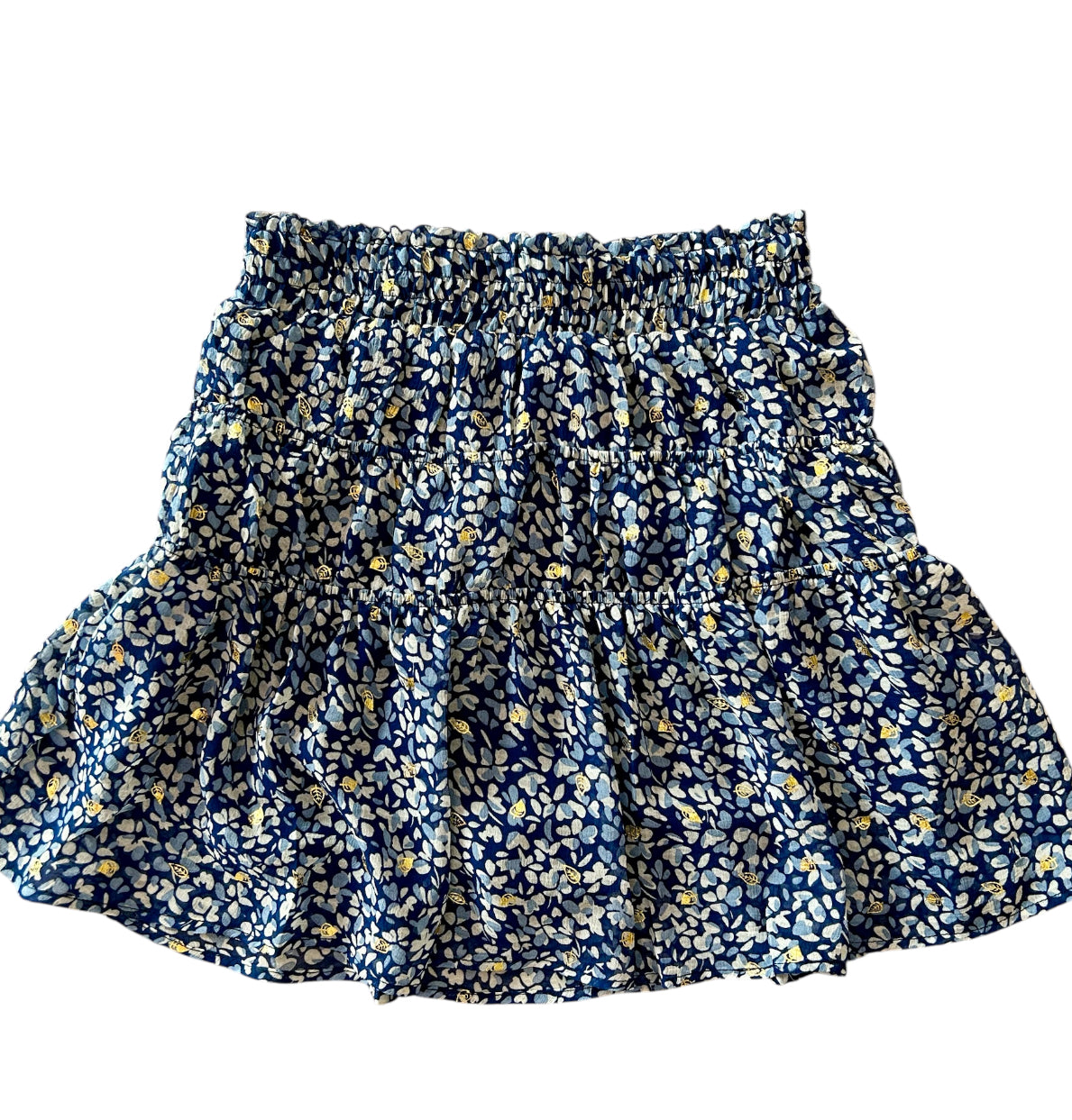 Blue Floral Skirt