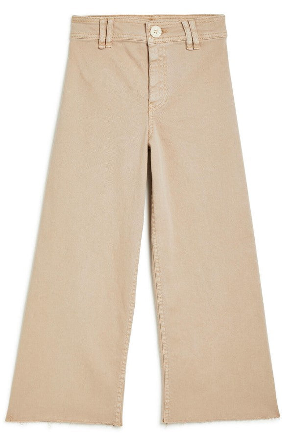 Khaki Wide Leg Jean