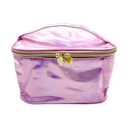 Holographic Laser Pink Cosmetic Jewelry Bag