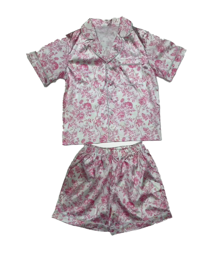 PJ set - Pink Floral Print