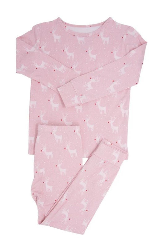 Pink Rudolph Pajamas