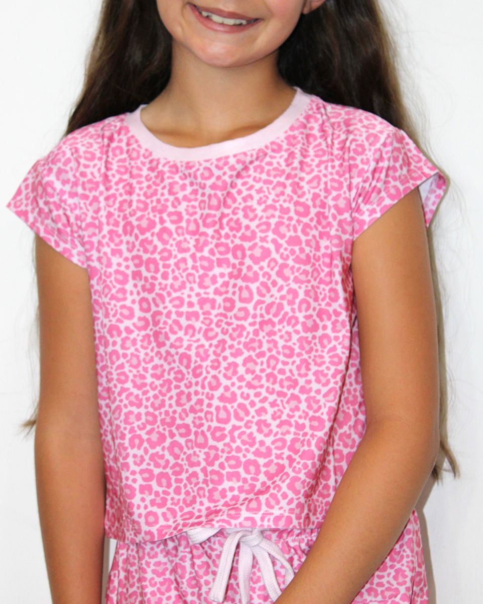 Pink Animal Print Tee