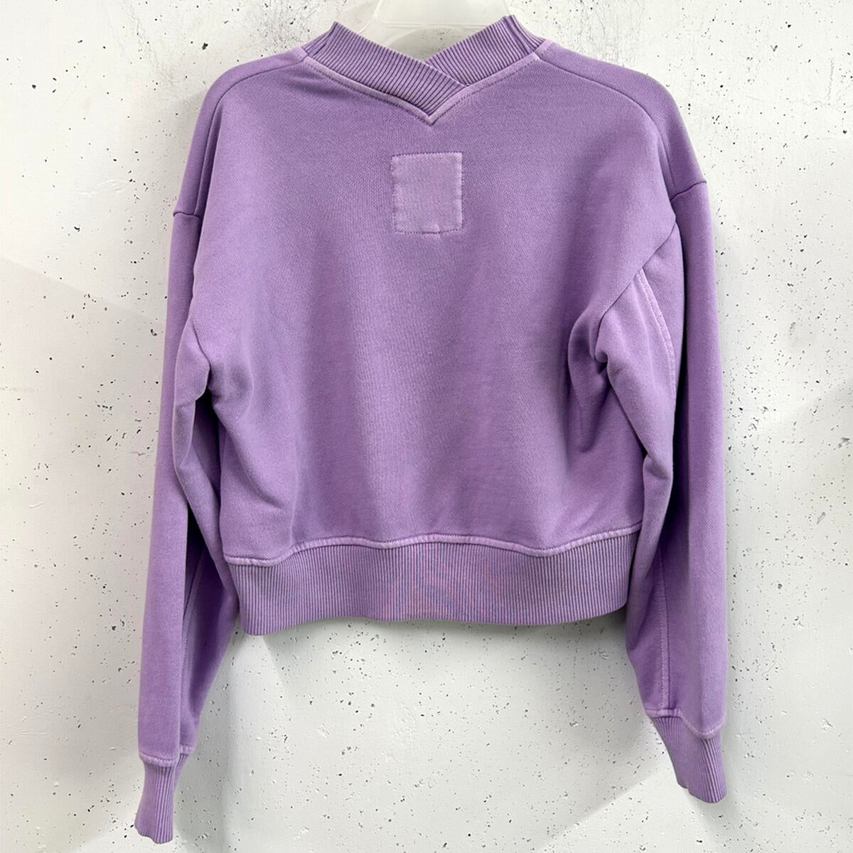 Lavender V Neck Sweatshirt