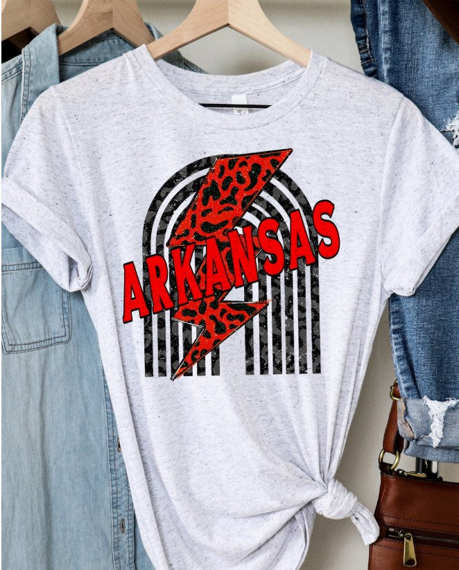 Arkansas Lightning Bolt Tee