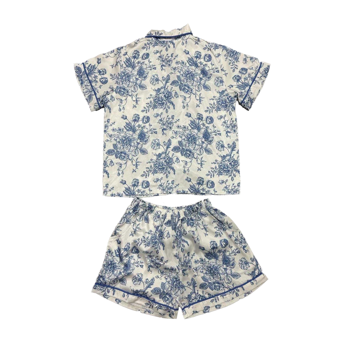 Blue Floral PJ Set