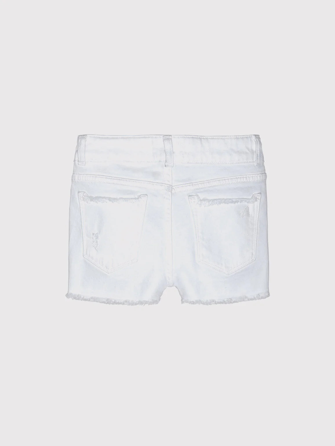 Lucy Shorts in White Frayed