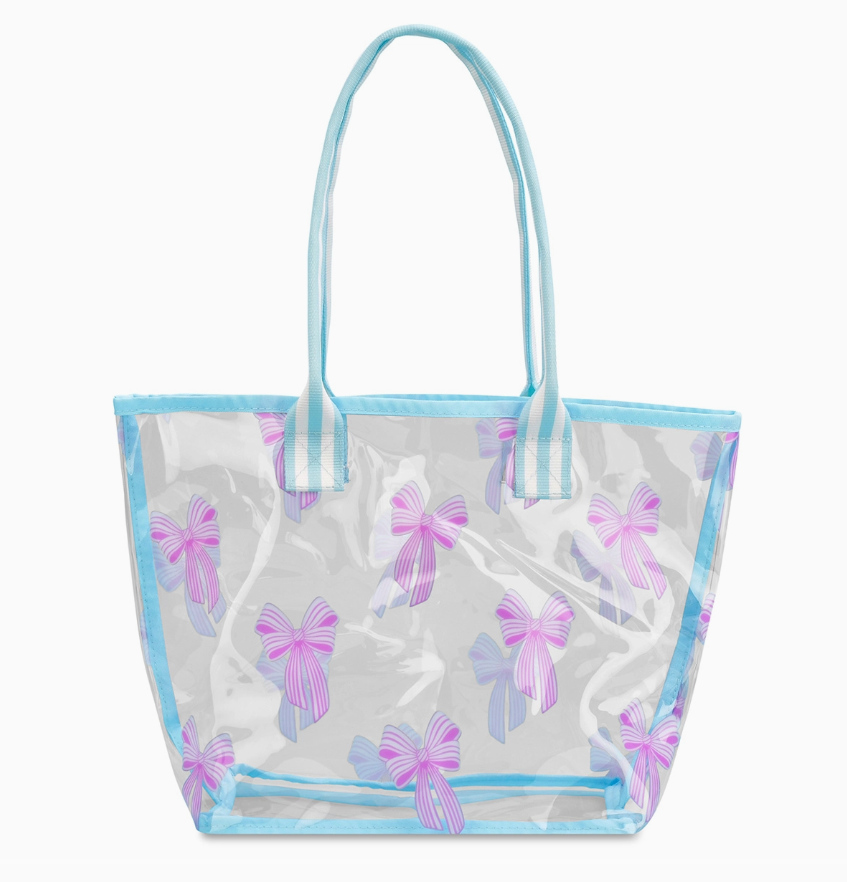 Spring Bows Clear Tote