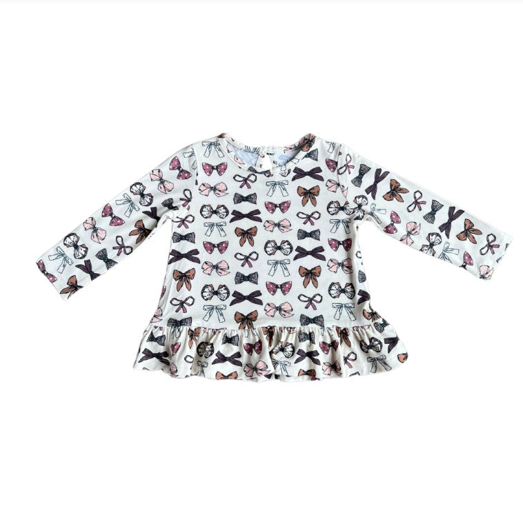 Bow LS Peplum