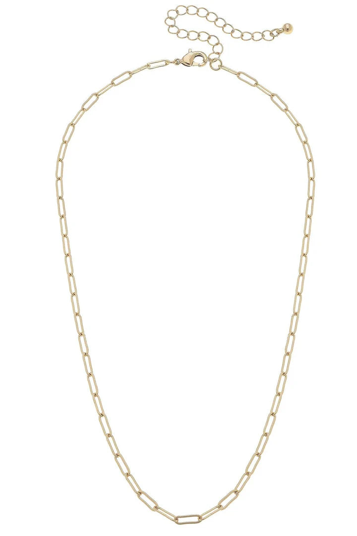Celia Paperclip Chain Charm Necklace Base