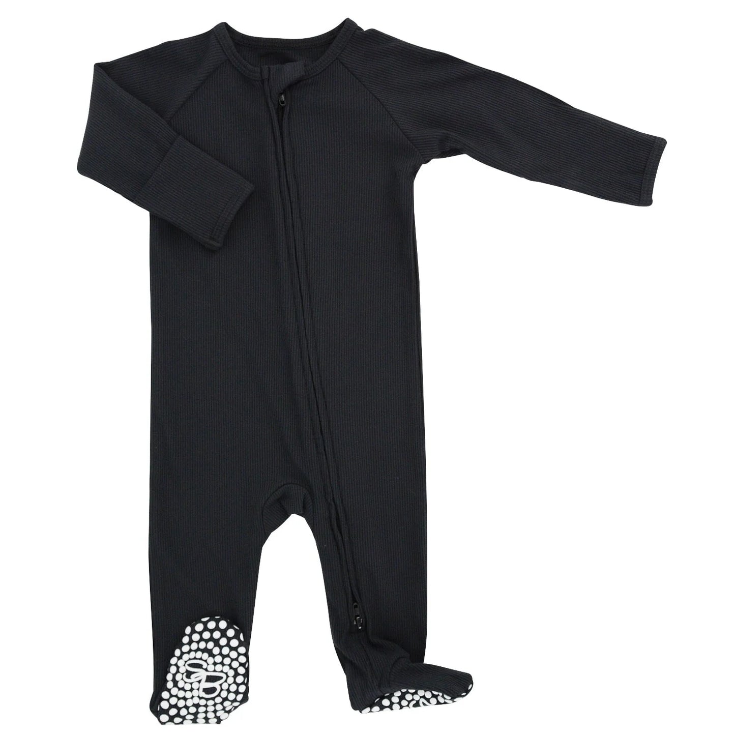 Charcoal Rib Footie