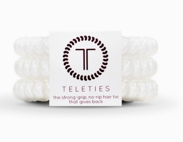 Coconut White Hair Ties