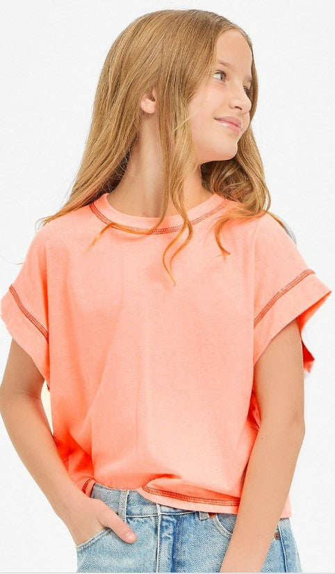 Slouchy Wrapped Cutout Tee
