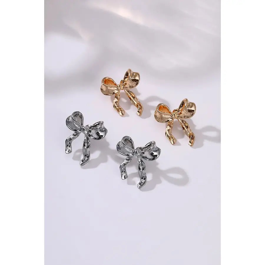 Colorful Enamel Bow Earrings