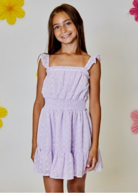 Lavender Floral Dress