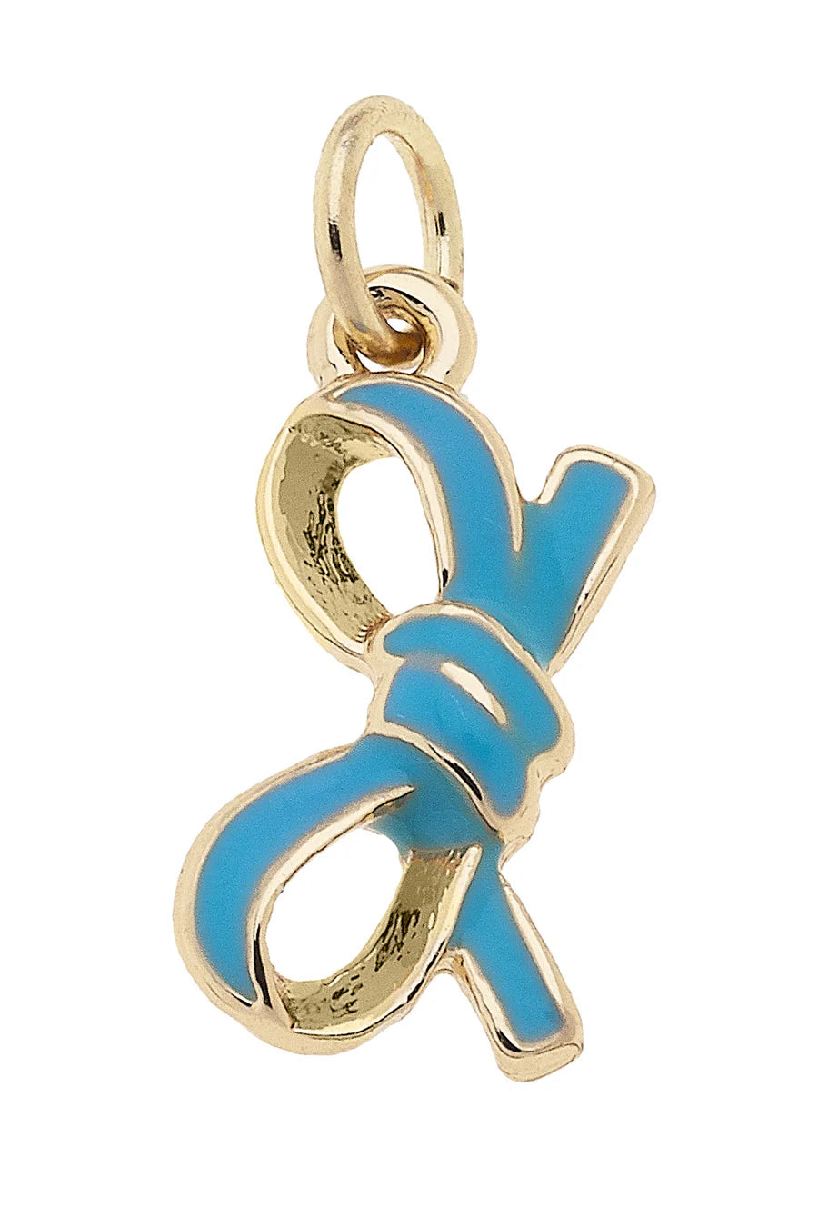Leaning Enamel Bow Charm