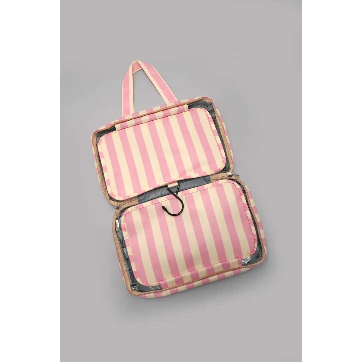 Striped Hanging Toiletry Bag