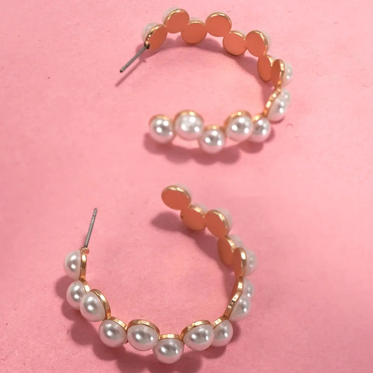 Pearl Zig Zag Earrings