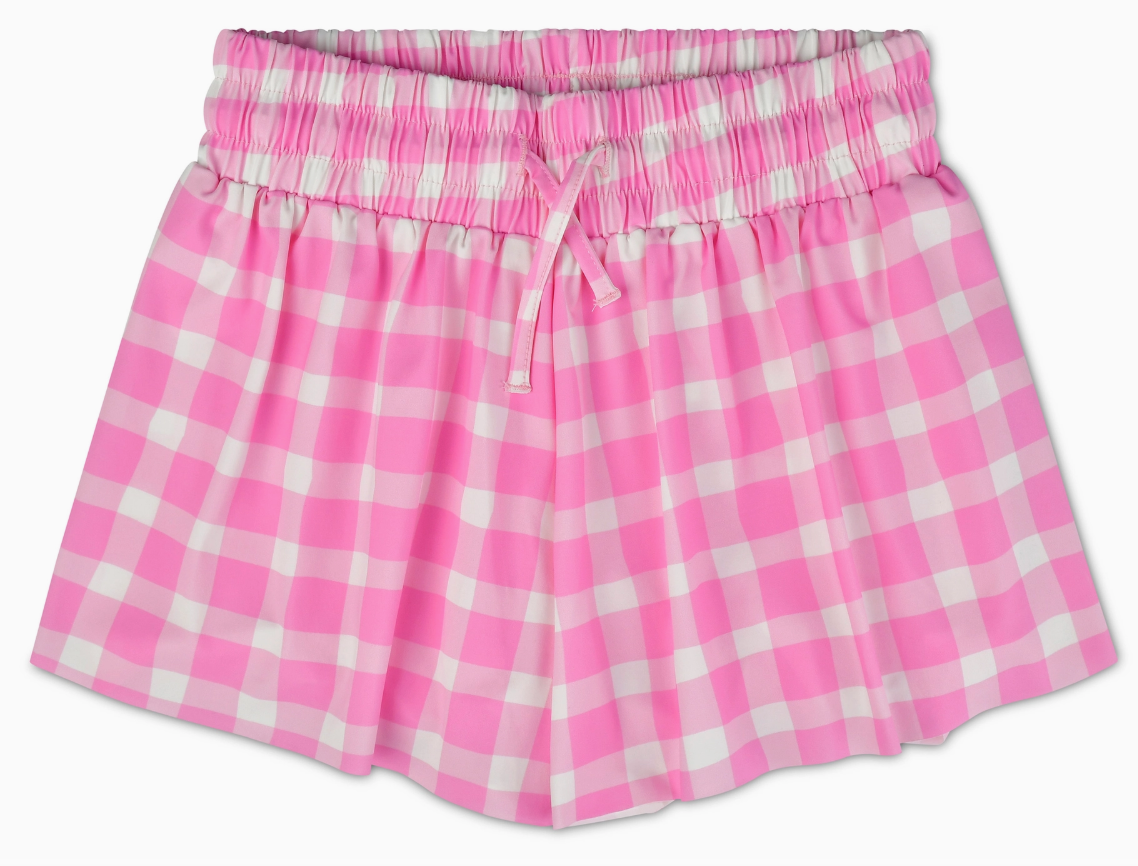 Pink Gingham Butterfly Shorts