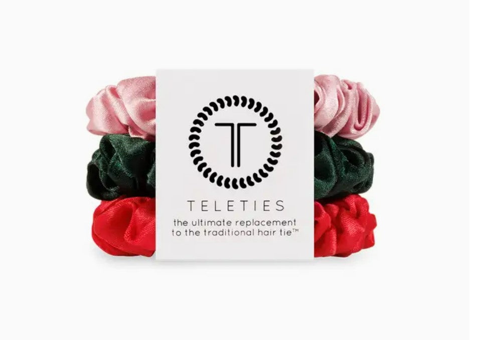 Poinsettia Silk Hair Scrunchie