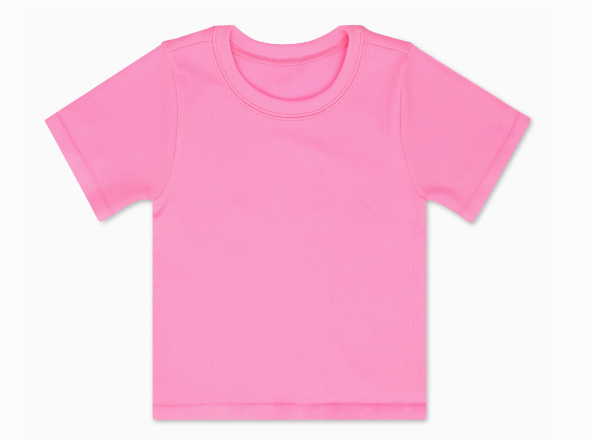 Rose Ribbed Tee