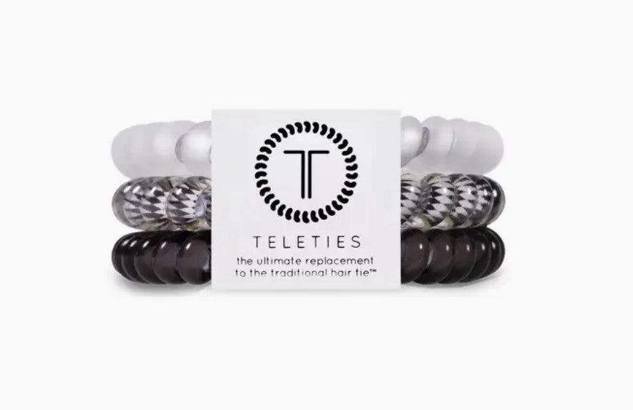 Silver Flames Hair Ties