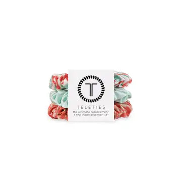 Calming Coral Silk Hair Scrunchie Pack