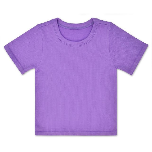 Vivid Violet Ribbed Tee