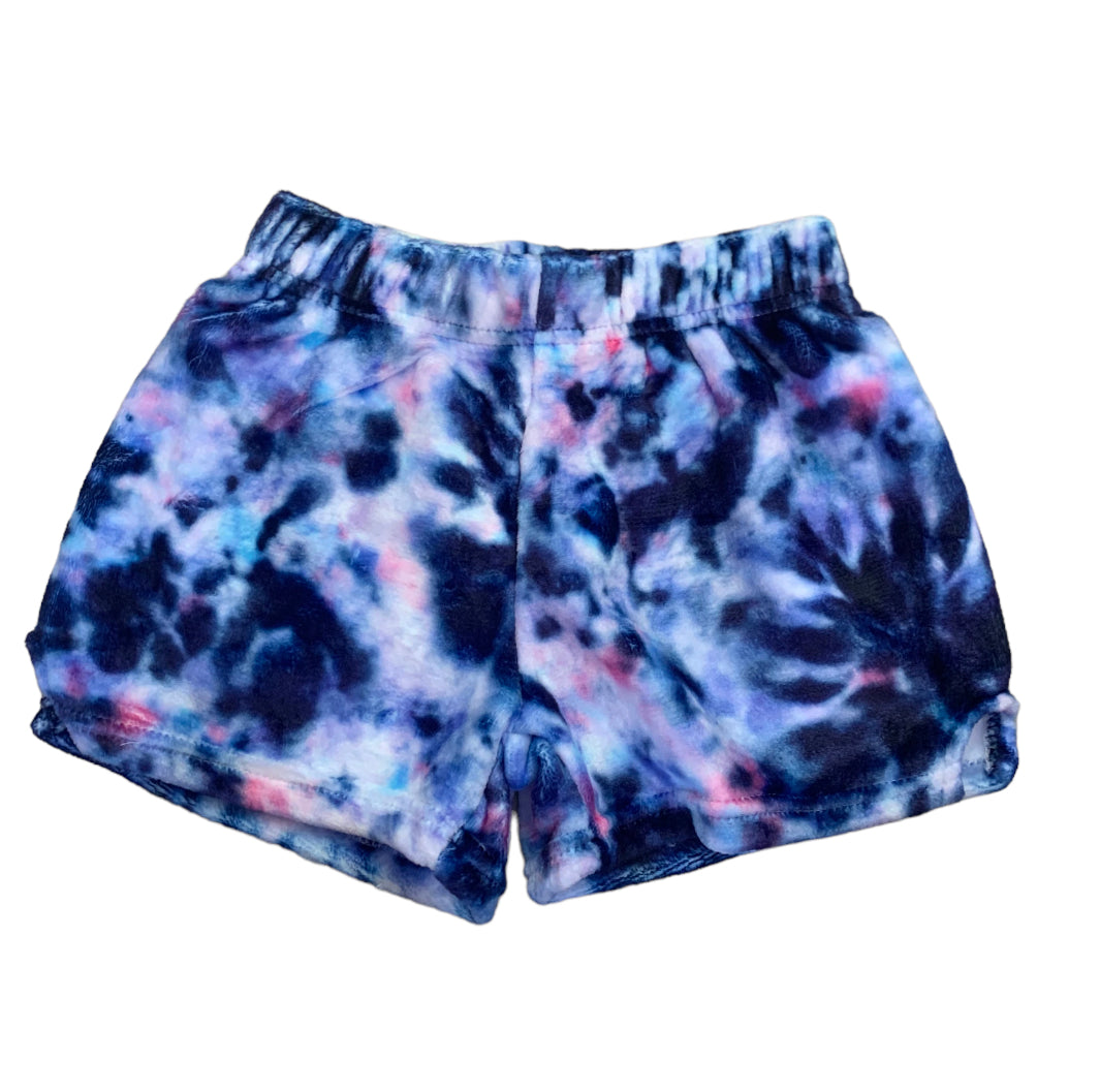 Night Tie Dye Plush Shorts
