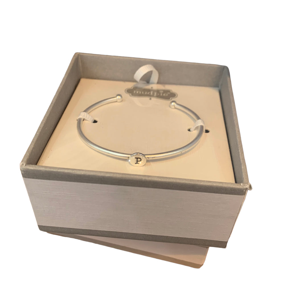 Silver Initial Baby Bracelet