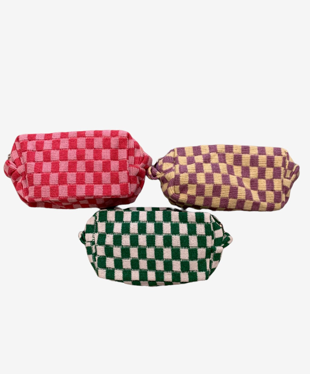 Checker Cosmetic Bag