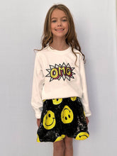 Load image into Gallery viewer, Don&#39;t Worry Be Happy Sequin Skirt
