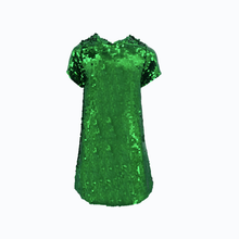 Load image into Gallery viewer, Emerald Sparkle Sequin Dress
