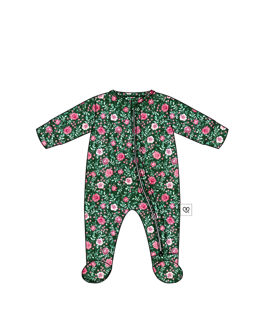 Nova Ruffled Zippered Footie
