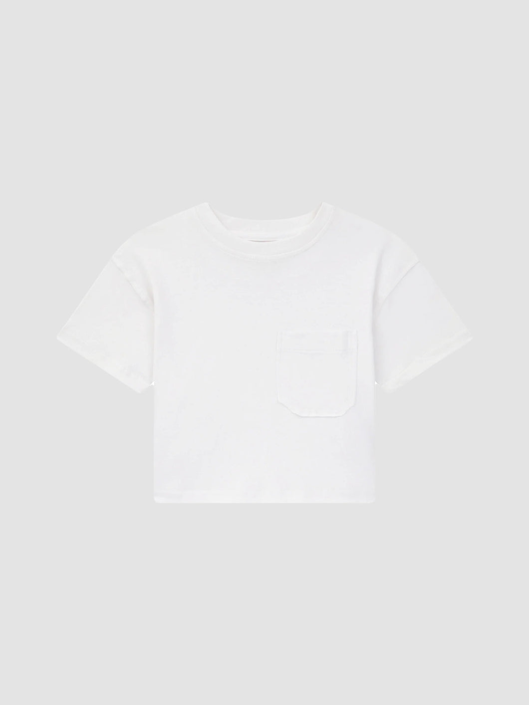 White Tee with Pocket