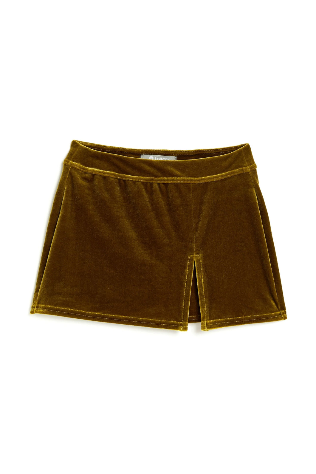 Gold Knit Velvet Skirt
