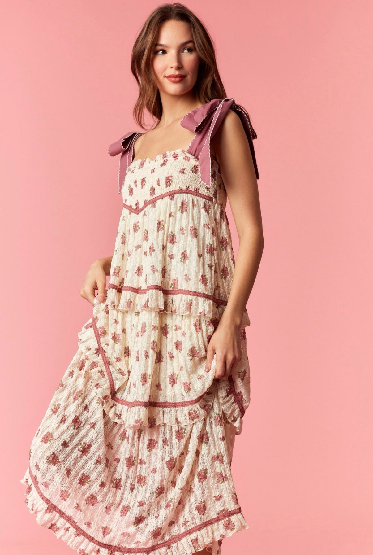 Floral Tiered Dress