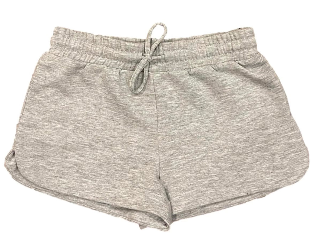 Heather Gray Brushed Soft Cloud Shorts