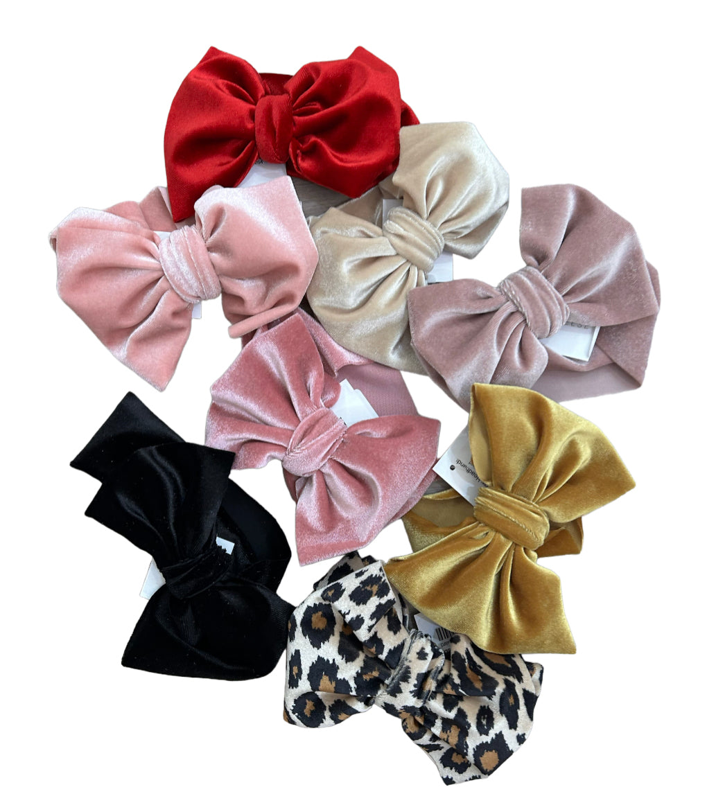 Velvet Bow Headbands