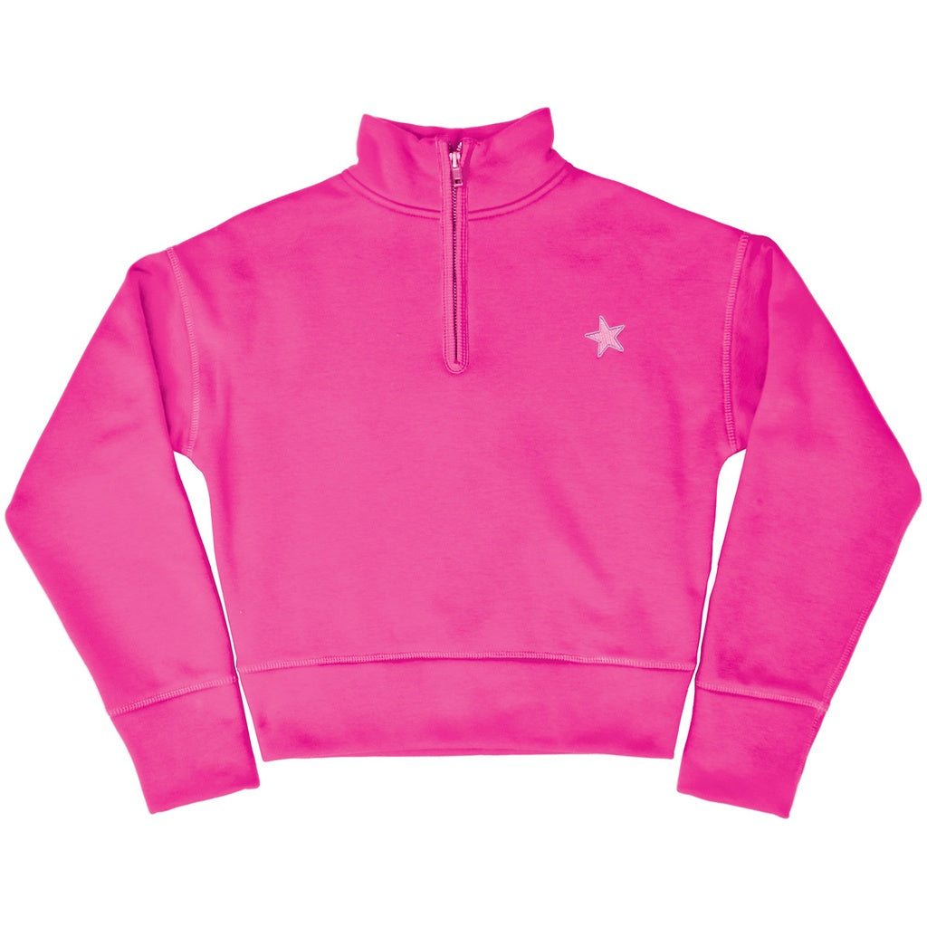 Star Pink Quarterzip Sweatshirt