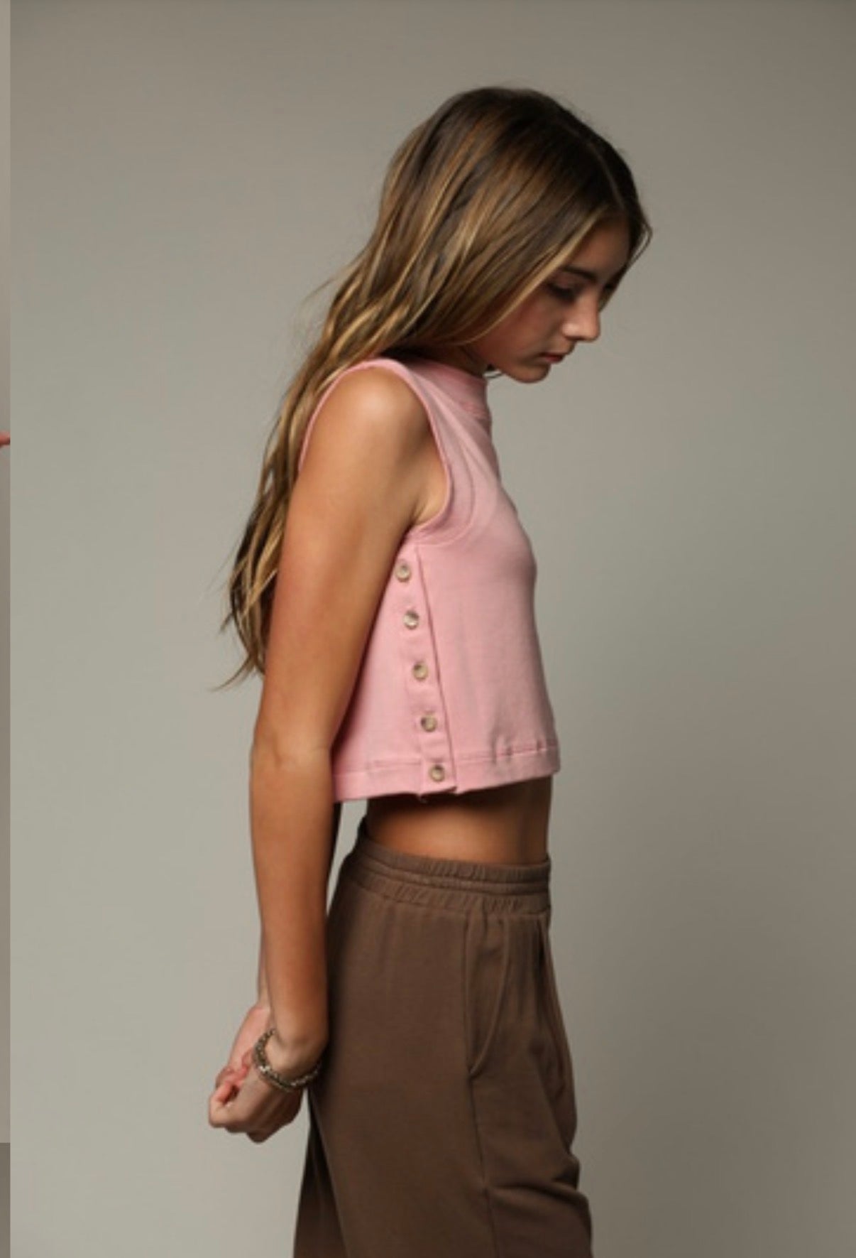French Terry Button Up Top