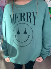 Load image into Gallery viewer, Merry Happy Face Sweatshirt
