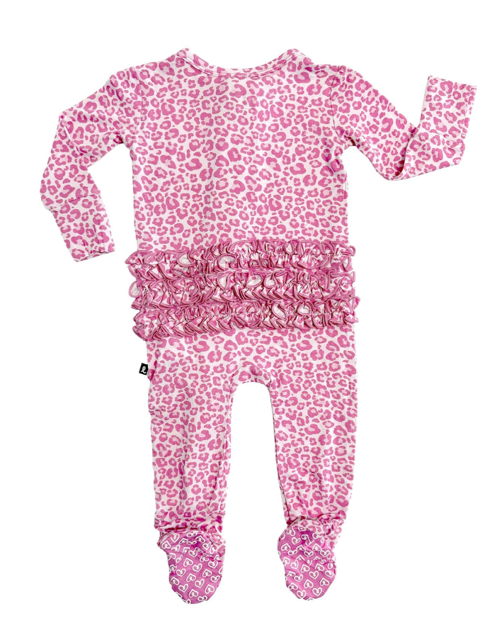 Mia Ruffled Zippered Footie